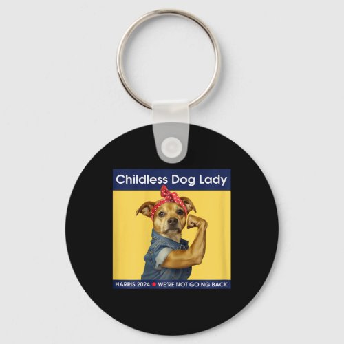 Dog Lady Shirt Women Political Voting Election  Keychain