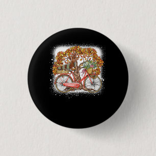 Dog Leaf Fall Autumn Cycling Funny Dachshund Pet L Button