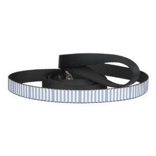 Dog Leash Blue & White Stripe