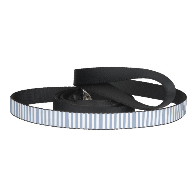 Dog Leash Blue & White Stripe (Handle)