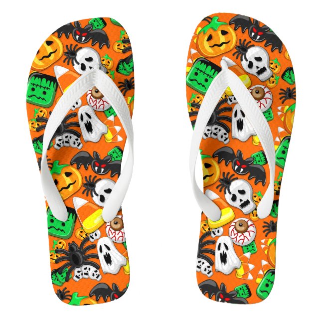Dog Leash Flip Flops (Footbed)