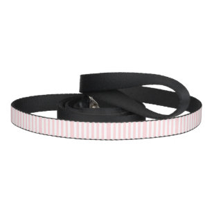 Dog Leash Pink & White Stripe
