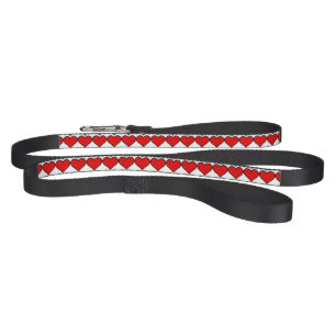 Dog Leash/Red Hearts Pet Leash