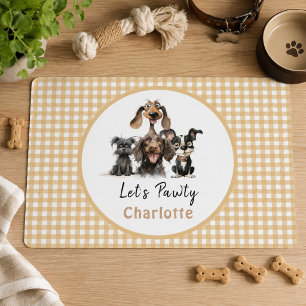 Dog Let's Pawty Birthday Placemat