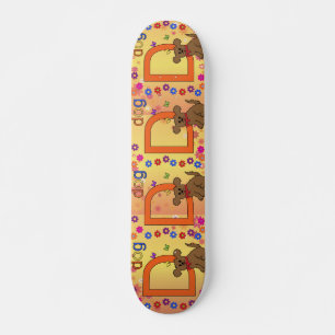 Dog Letter D Skateboard Deck