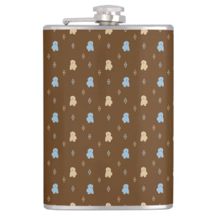 Dog Lhasa Apso pattern Flask