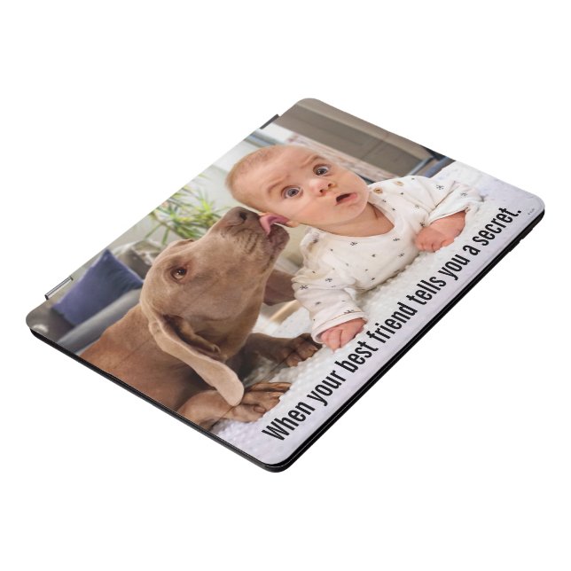 Dog Licking Baby's Ear iPad Pro Cover (Side)