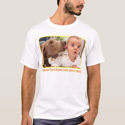 Dog Licking Babys Ear T_Shirt