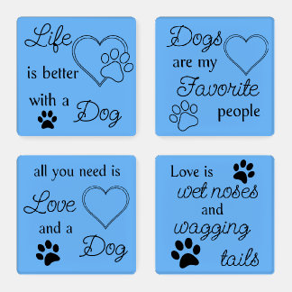 Dog Life Coaster Set
