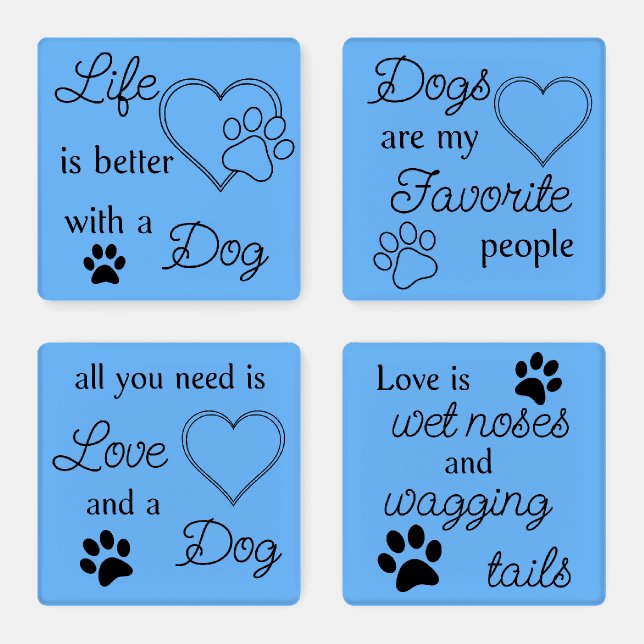 Dog Life Coaster Set (Set)