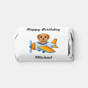 Dog Little Aviator Happy Birthday Hershey's Miniatures