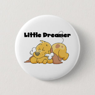 Dog Little Dreamer T-shirts and Gifts Button