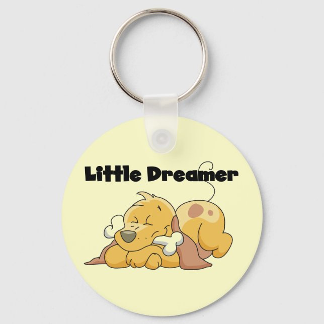 Dog Little Dreamer T-shirts and Gifts Keychain (Front)