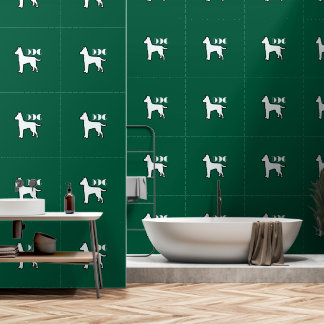 DOG Logo Dk Green White Dog Pet Wallpaper