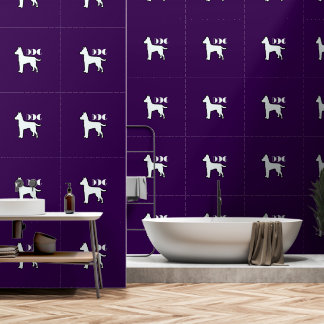 DOG Logo Purple White Pet Wallpaper