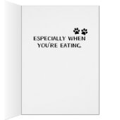 Dog Look Up To You Funny Father's Day Card (Inside (Right))
