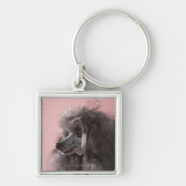 Dog looking away keychain (Front)