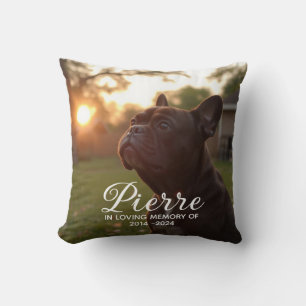 Dog Loss Memorial Throw Pillow