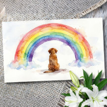 Dog Loss Sympathy Card Personalized name