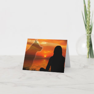 Dog Loss Sympathy Card with Poem