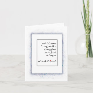 Dog Loss, Sympathy, Memorial, Best Friend Died Card