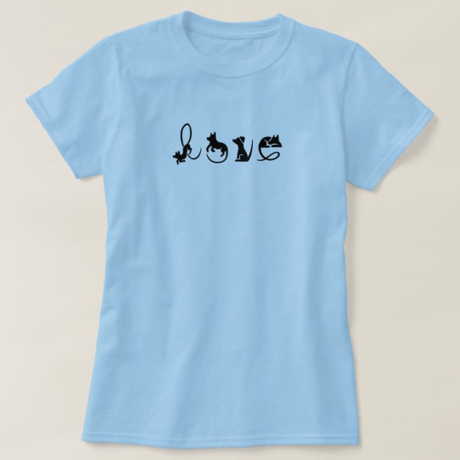 Dog Love Basic T-Shirt (Design Front)
