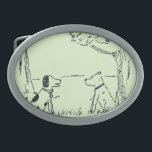 Dog Love Belt Buckle<br><div class="desc">Artist: Jean Sorensen | Like me?  Are you kidding?  They collect my poop!</div>