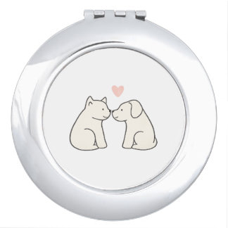 Dog Love Compact Mirror