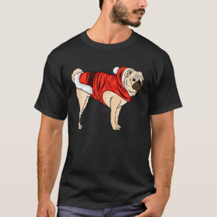 Dog love Cute Pitbull Hat Ugly Christma T-Shirt