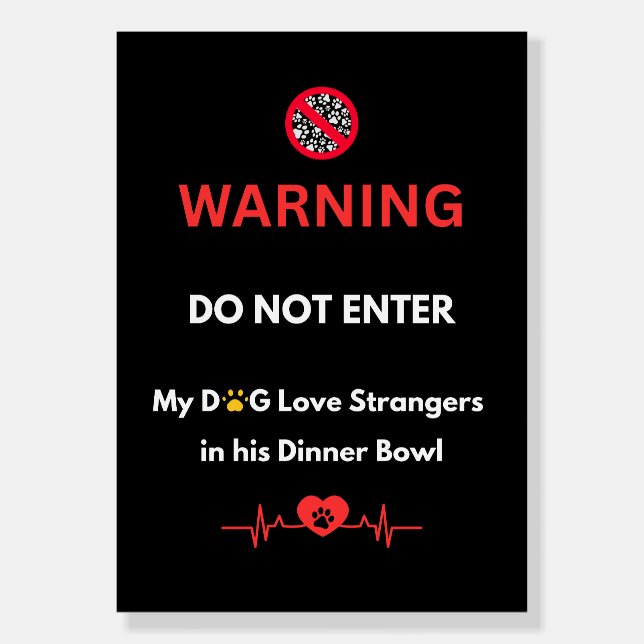 Dog love foam board (Front)