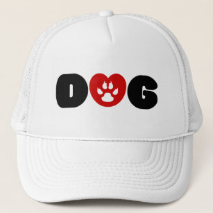 Dog Love Heart Trucker Hat