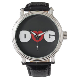 Dog Love Heart Watch