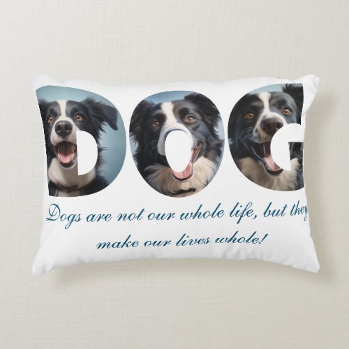 Dog Love i Cot Out Pictures Accent Pillow