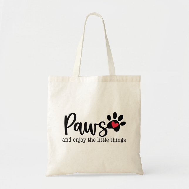 Dog Love Inspirational Quote Tote Bag (Front)