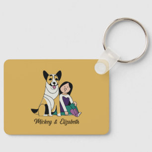 Dog Love Keychain