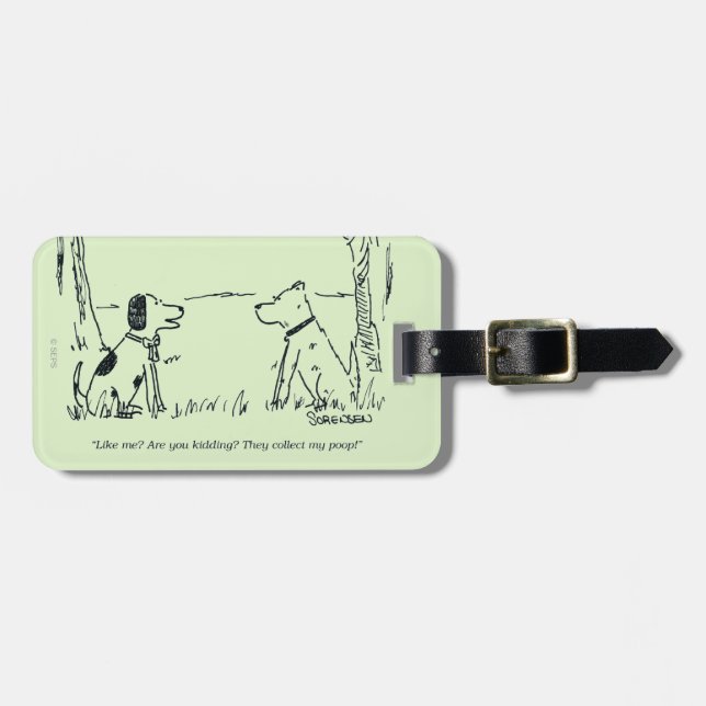 Dog Love Luggage Tag (Front Horizontal)