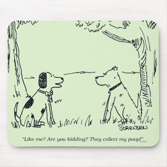 Dog Love Mouse Pad (Front)