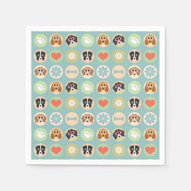 Dog Love Napkins (Front)