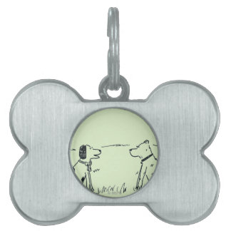 Dog Love Pet Name Tag