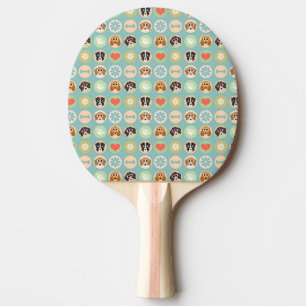 Dog Love Ping-Pong Paddle