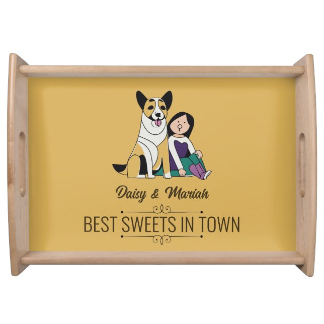 Dog Love Serving Tray (Front)