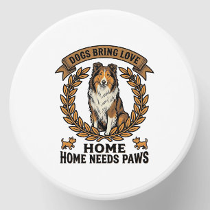 Dog Love Shirt Vintage Engraving Laurel Design_1 Mini Candle Favors