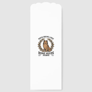 Dog Love Shirt Vintage Engraving Laurel Design (2) Bookmarks