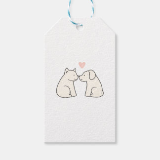 Dog Love Sticker Gift Tags