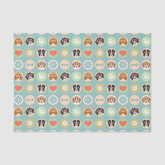 Dog Love Tissue Paper (Front)