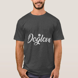 Dog love with Dog Paw retro friends T-Shirt