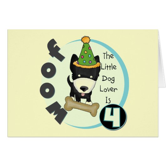Dog Lover 4th Birthday T-shirts and Gifts (Front Horizontal)