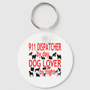 Dog Lover 911 Dispatcher Keychain