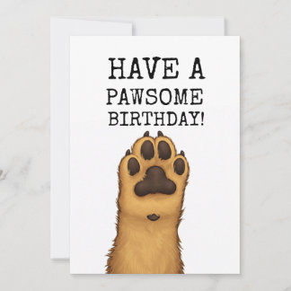 Dog Lover Birthday Card – Have a Pawsome Birthday