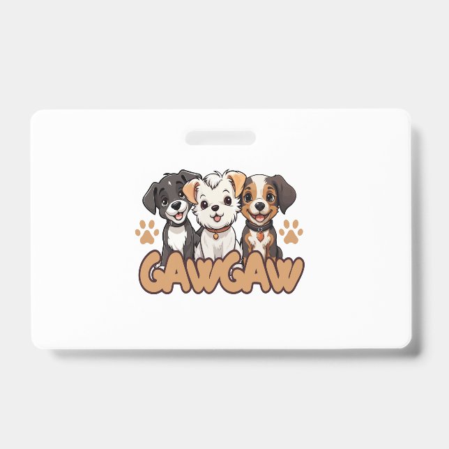Dog Lover Birthday Gift Tee Badge (Front)